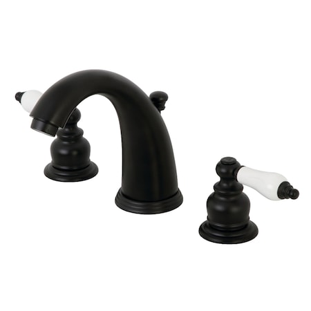 Kingston Brass KB980PL Victorian 2-Handle 8" Widespread Bathroom Faucet, Matte Black KB980PL